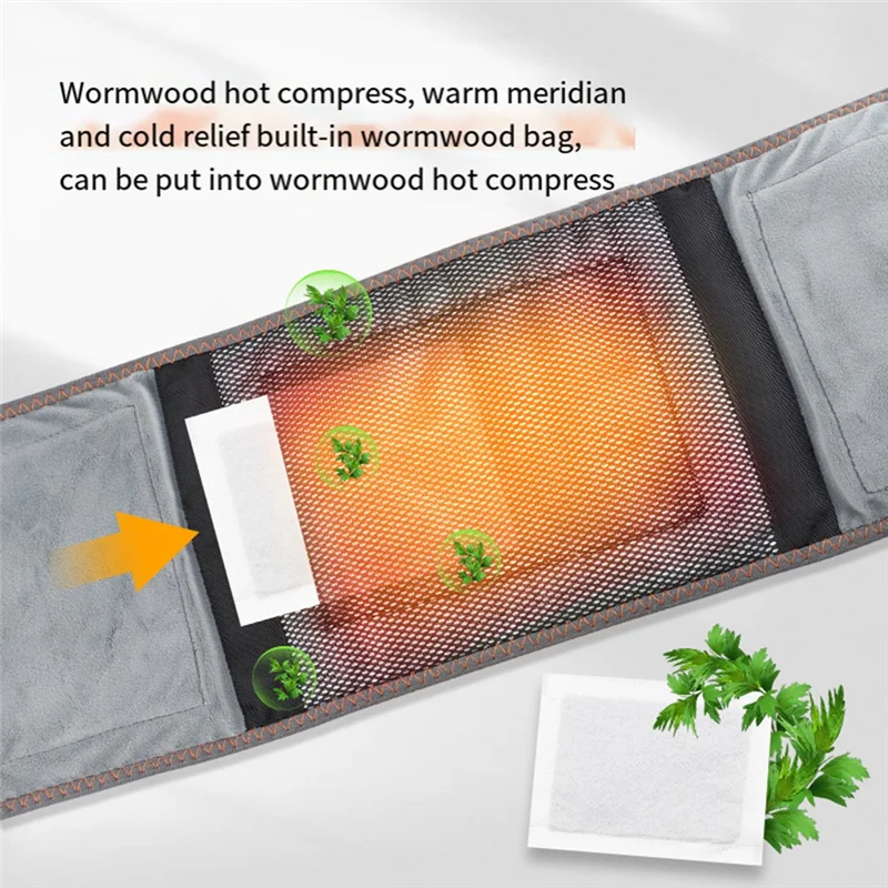 Rechargeable Heating Massage Belt Warm Compress Heating Belt Controller Red Light Warmer Durable Easy To Use