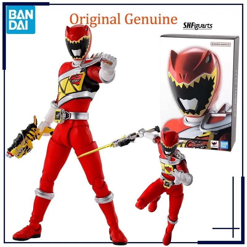 

Оригинальный подлинный Bandai Аниме Zyuden Sentai Kyoryuger KYORYU RED SHF Модель Игрушки фигурки подарки коллекционные украшения для детей