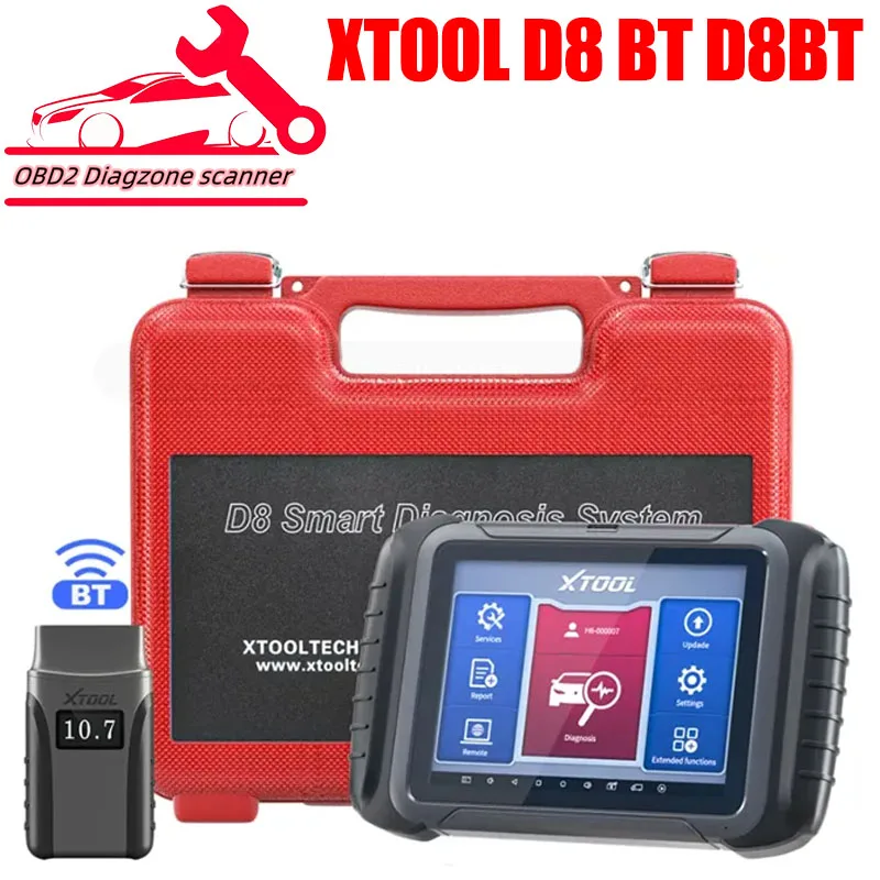 

XTOOL D8 BT 2022 Newest Automotive OE All Systems Diagnostic Scanner ECU Coding 30+ Service Functions Bi-Directional Control