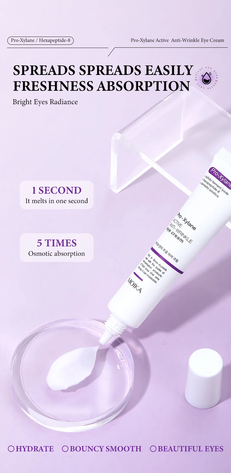 Instant Eye Bag Removal Cream Retinol Anti-Wrinkle Firming Skin Fade Fine Lines Anti Dark Circle Puffiness Brighten Eye skinCare