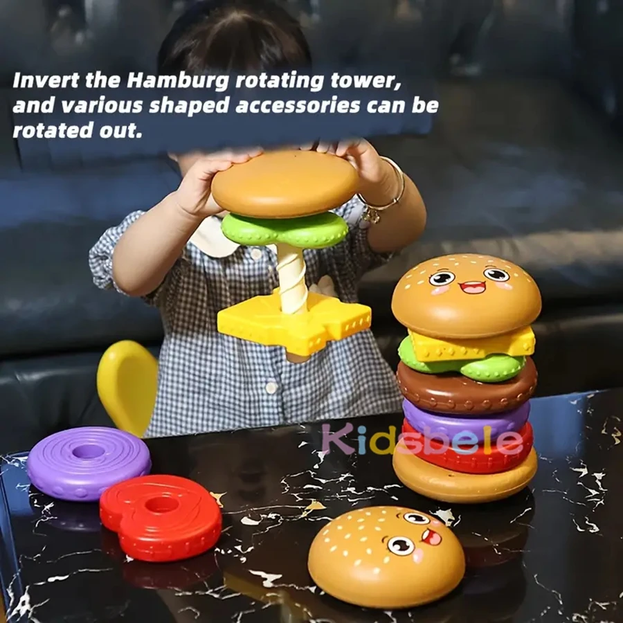 Gioco educativo burger da impilare per bambini apprendimento_voghion.com