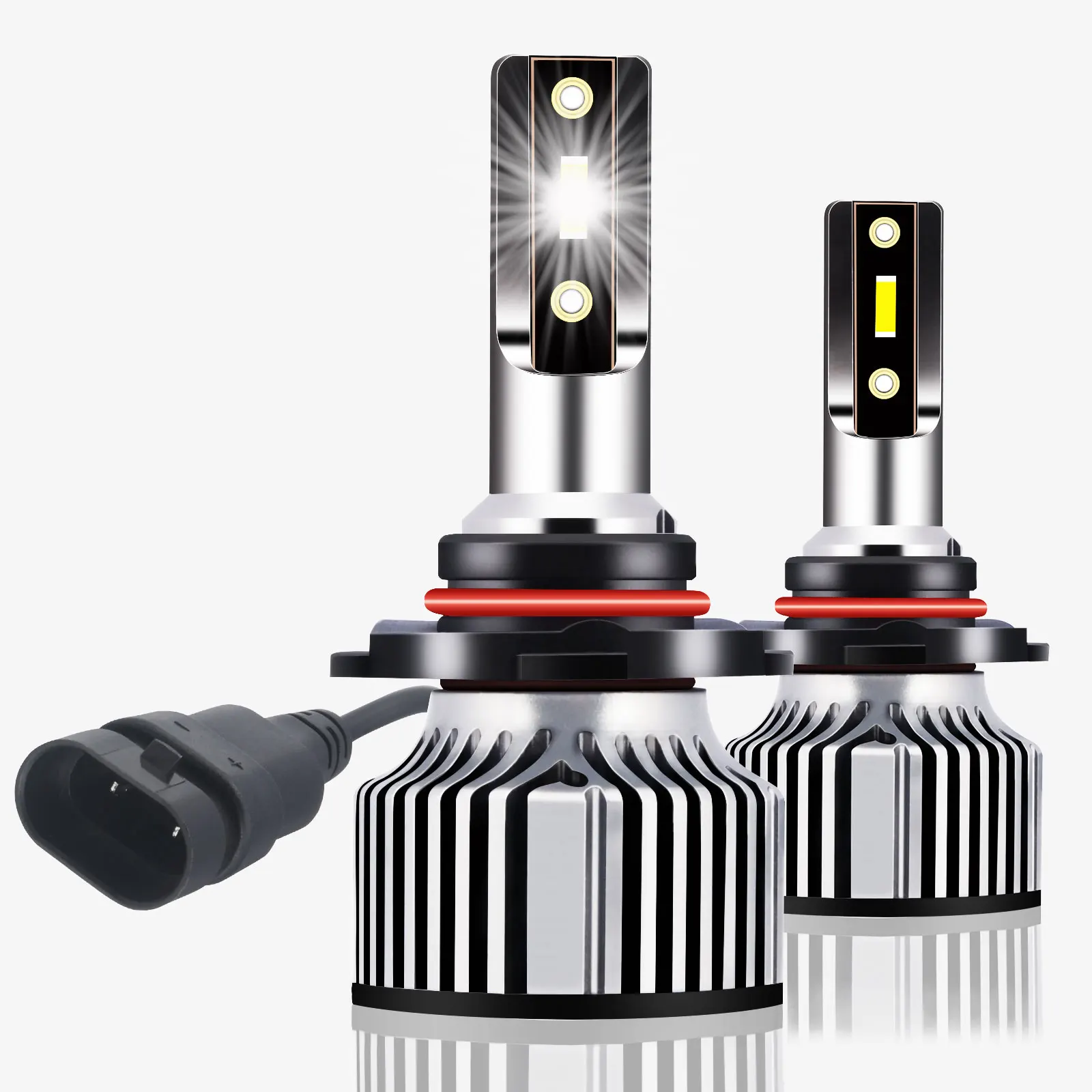 9005/HB3 LED Headlight Bulbs, 48W 10000 Lumens Super Bright LED Headlights Conversion Kit 6000K Cool White IP68 Waterproof, Pack