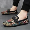 Luxury Print Canvas Loafers Men Boat Shoes Spring Breathable Casual Slip-on Men's Shoes Comfort Flat Driving Shoes Men Plimsolls 3