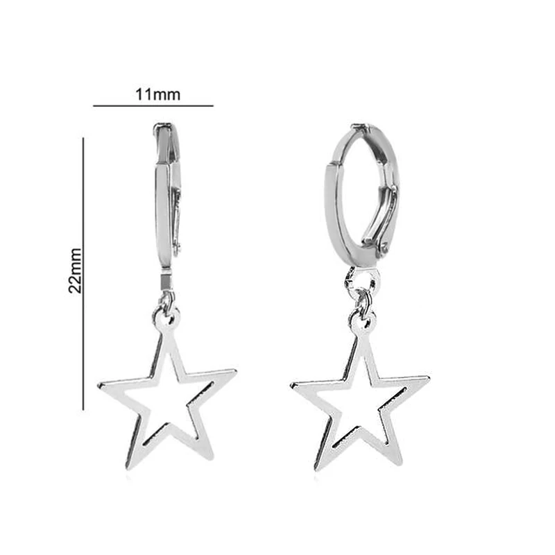 Stud Earrings Dangle Earrings Hoop Earrings Drop Earrings Pendant Earrings Long Earrings Crystal Earrings Creative Star Earrings for Women Fashion Tremella Earrings Gifts for Girls Cute Loop Mini Little Star