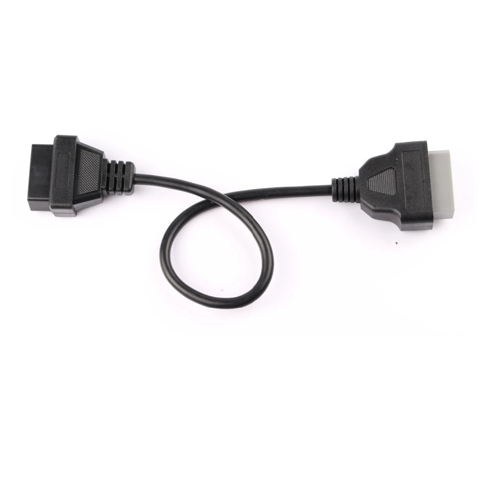 For Nissan 14Pin To 16Pin OBD2 Diagnostic Connector Adapter Interface 14Pin To OBD2 16 Pin Adapter Works For Auto Car Vehic