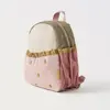 Portable Little Apple Backpack Embroidery Sweet School Bag Lightweight Large Capacity Travel Bag 1