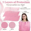 JC TATTOO 125Pcs Dental Bibs Disposable Tattoo Cleaning Wipes 13"x17" 3 Ply Waterproof Sheet for Nail Tech Dental Clinic Tattoo 4