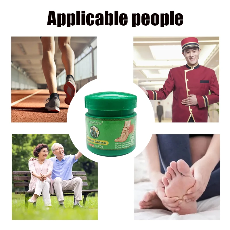 20g Chinese Herbal Medicine Heel Pain Ointment Relief Foot Joint Pain Discomfort Foot Numbness Soreness Foot Health Care pain relief cream