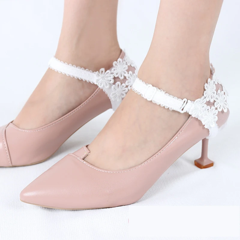 

1 пара, женские нескользящие шнурки на высоком каблуке