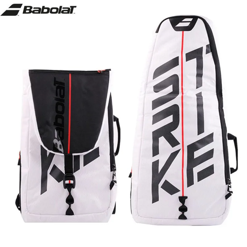 Babolat Pure Strike Tennis Backpack Tim Court Same Type 2 Usages Tennis Rackets Bag 1-3 Pack Large Capacity Beach Tenis Backpack