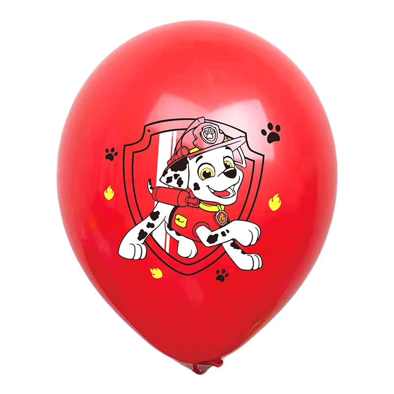 10pcs/set Paw Patrol Balloon Cartoon Dog Latex Balloon Children's Birthday Party Decoration Baby Shower Air Globos Toy Ballon