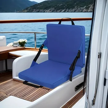Portable Outdoor Folding Thick Cotton Padded Chair, Suitable for Sports Fields, Suitable for Boats, Cabins or Sailboats