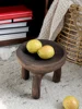 Modern Simple Style Home Decoration Fruit Tray Wabi-Sabi Retro Storage Rack Handwork Wooden Pallet Living Room Tray Size 21x19cm 5