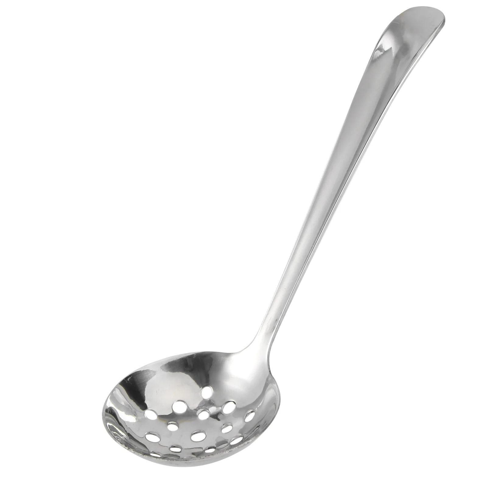 

Durable 304 Stainless Steel Soup Spoon Round Large Hot Pot Spoon Colander Long Handle Kitchen Cutlery