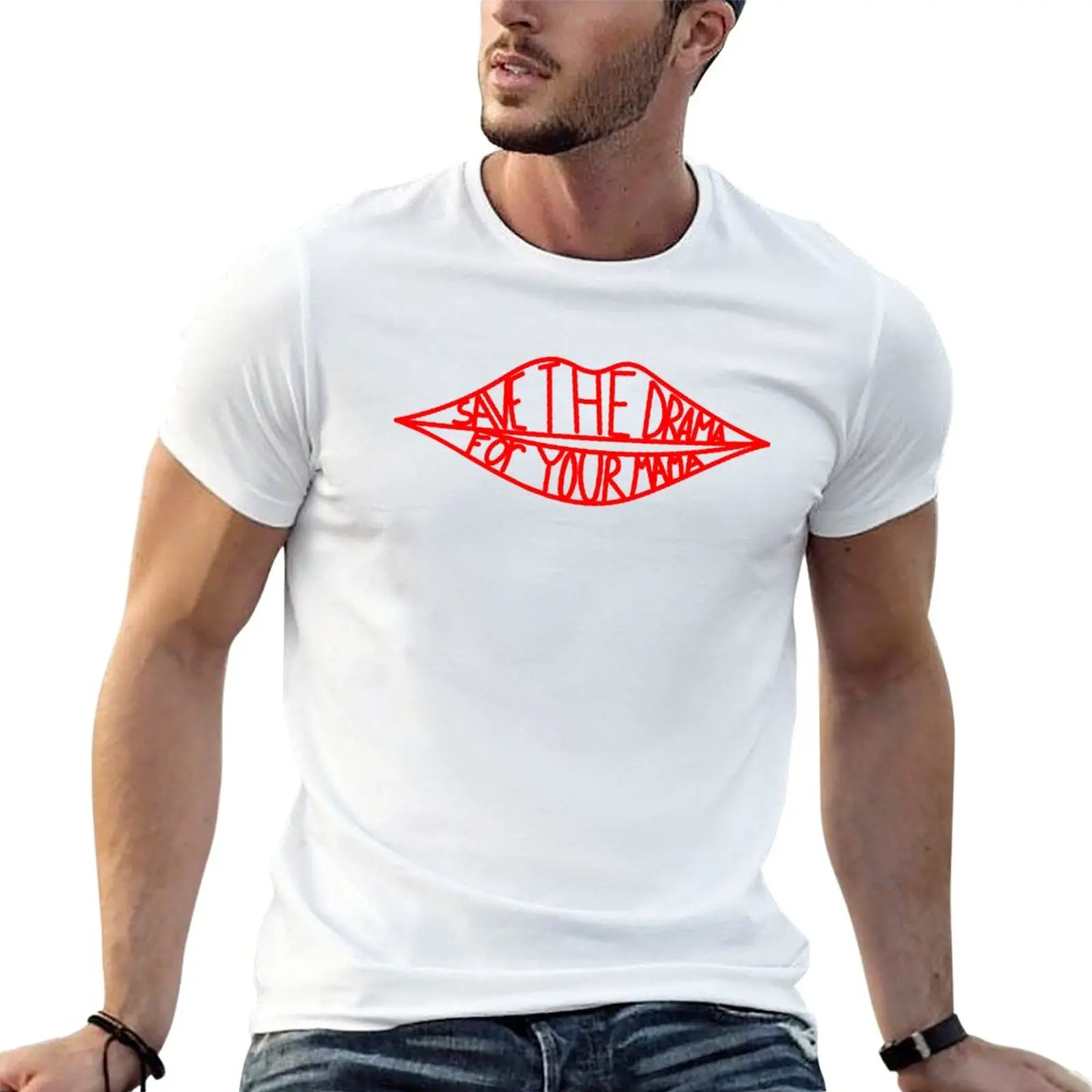 Save The Drama For Your Mama Shirt T-Shirt Sublime Moda Coreana Magliette Divertenti Per Uomo
