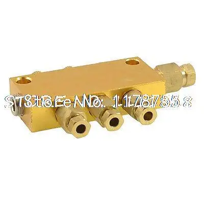 

Brass 3 Ways Adjustable Distributor Manifold Block for 4mm 6mm Tube