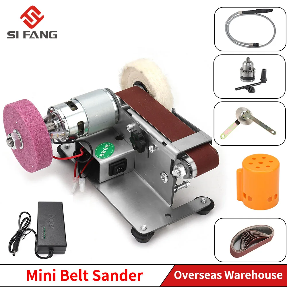110V/220V Mini Electric Belt Sander DIY Polishing Grinding Machine