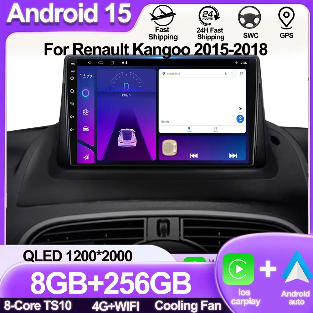 Car Radio Multimedia For Renault Kangoo 2015-2018 Navigation