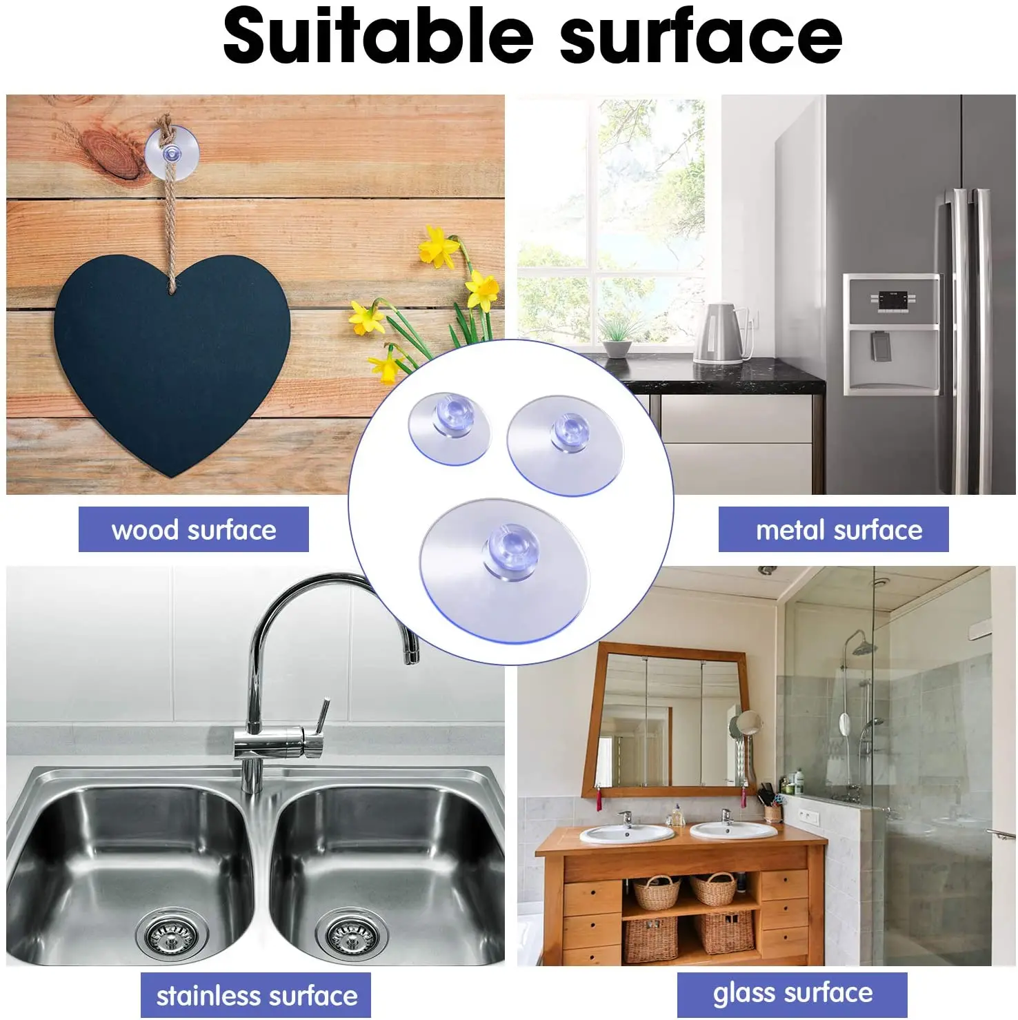Suction Cups 20/30/45mm Mushroom Head PVC Fish Tank Transparent Glass Window Decor Wedding Car