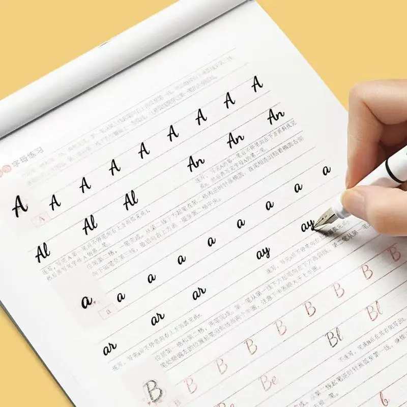 Learning Spanish/Chinese Books Calligraphy Copybook Standard Spanish  Handwriting Copybook Practice Writing Art Libros 3