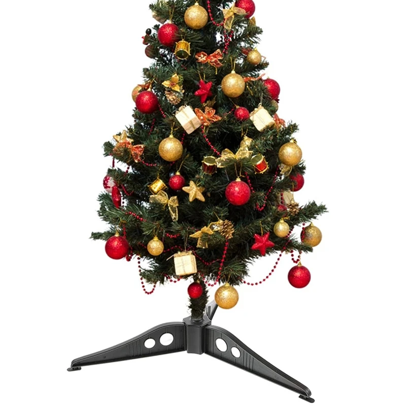 

Christmas Tree Base Bracket Christmas Tree Base Stand Plastic Foot Tripod 12Cm Triangular White Bottom Plastic Frame