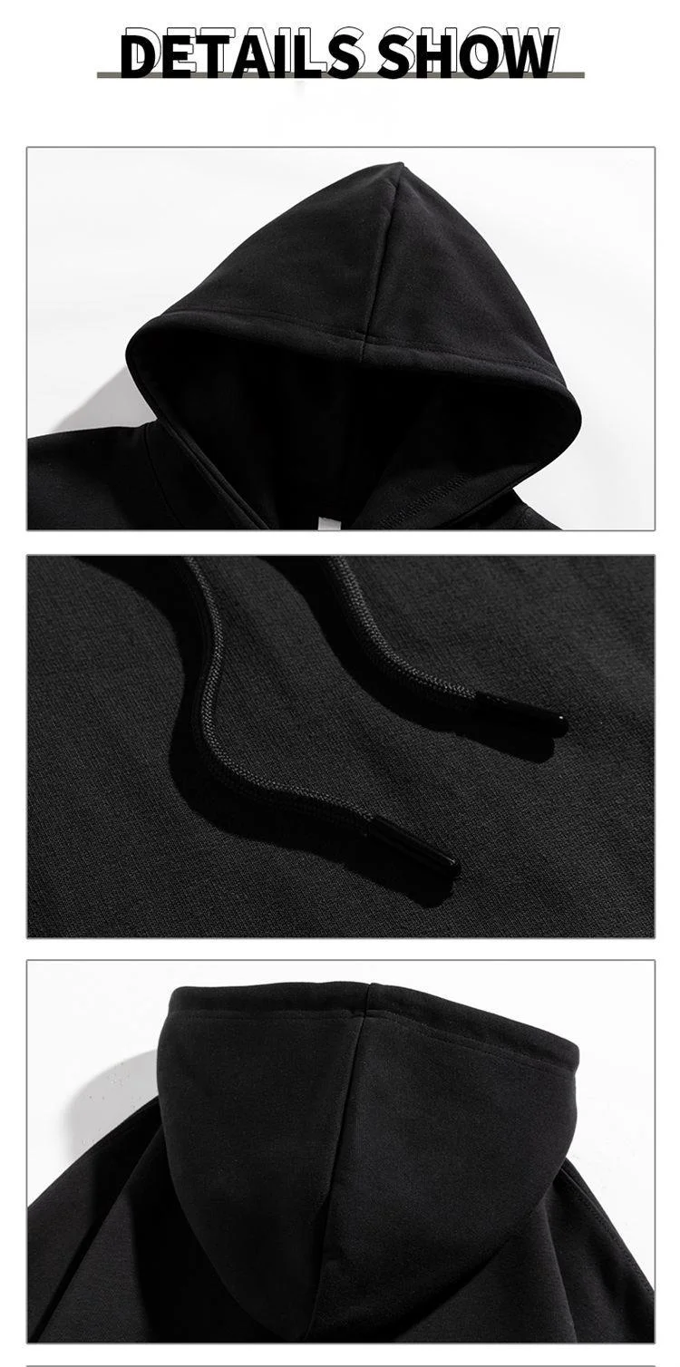 Spring and Autumn unisex hooded jacquard sweatshirt men, long sleeved loose top for men_voghion.com