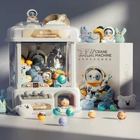 Mini Claw Crane Machine Toys Children Automatic Coin Operated Play Game Doll Machines with Music Kids Christmas Birthday Gifts 1