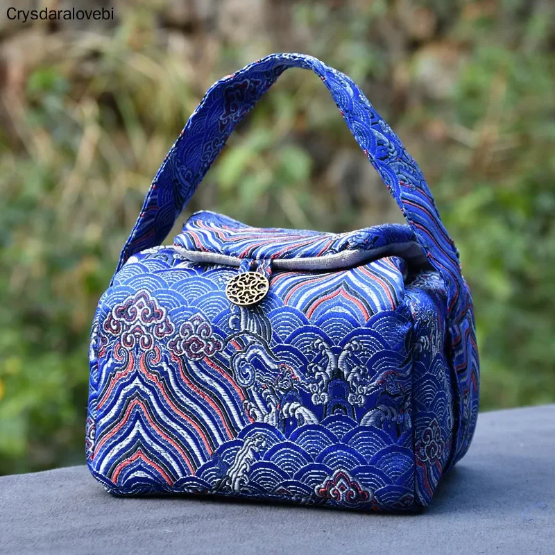 Vintage Teaware Storage Bag Accessories Teacup Teapot Bags Travel Outdoor Portable Tea Cup Cozies Food Jewelry Nuts Package