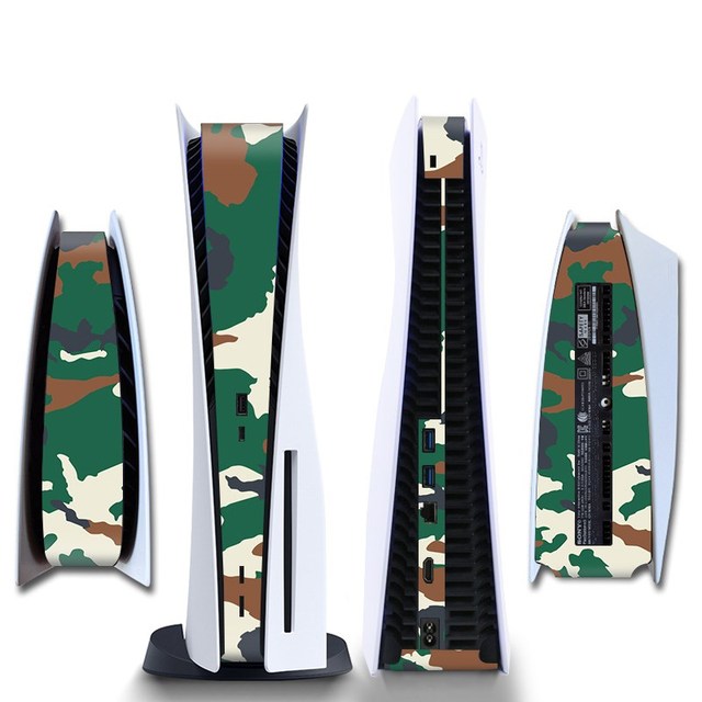 Stickers Skin For PS5 CD-ROM/ Digital Edition Protective Shell Game Console Middle Replacement Decoration Strip DIY