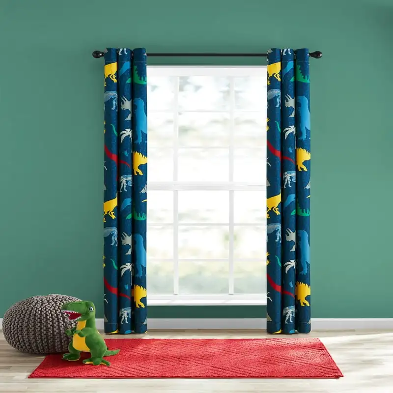 

Roam Room Darkening Grommet Top Single Window Curtain Panel, Navy, 42" x 84"