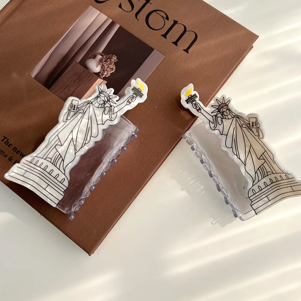 1pc Freiheitsstatue Klaue Necken Meerjungfrau Haar Klaue Verspielte Hai Klaue High-End-Haarnadel Stil Weibliche