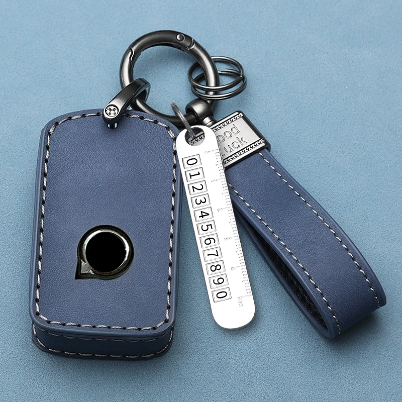 Per Volvo Key Shell Key Cover Portachiavi In Pelle Simulata Per Volvo S90 S60 Key Case Xc60 Key Shell Xc40 V90