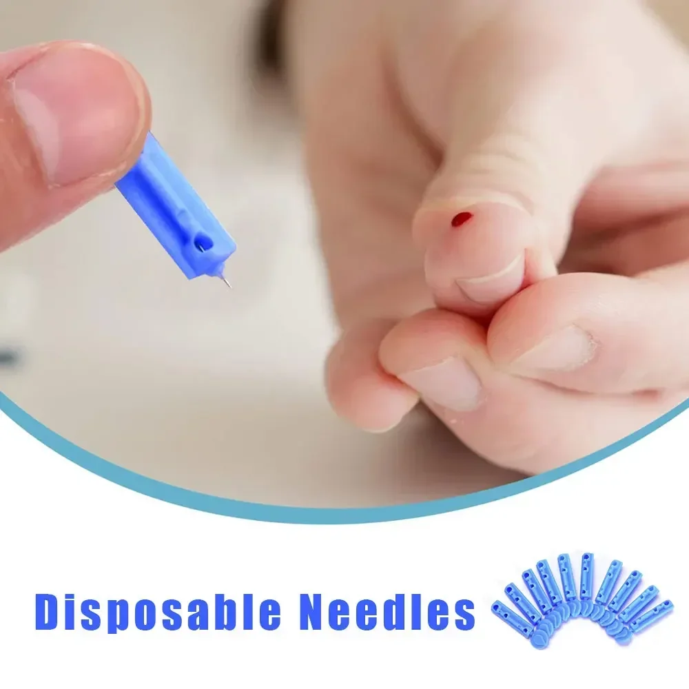 50pcs Blood Lancet Pen Disposable Needles Pen Glucose Meter Diabetes Test Sterile Lancets Vent Drain Blood Lancet Medical Tools 3