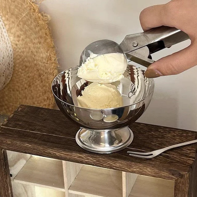 Bols de Service en Verre Bol à Crème Glacée en Verre Yogourt Puddings Transparent Ménage Dessert Gris