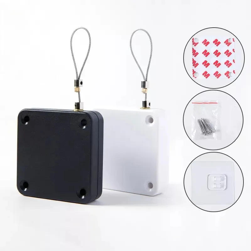 Punch-free Automatic Door Closer For All Doors Hardware 500g-1000g Tension Automatic Sensor Door Closer Furniture Hardware