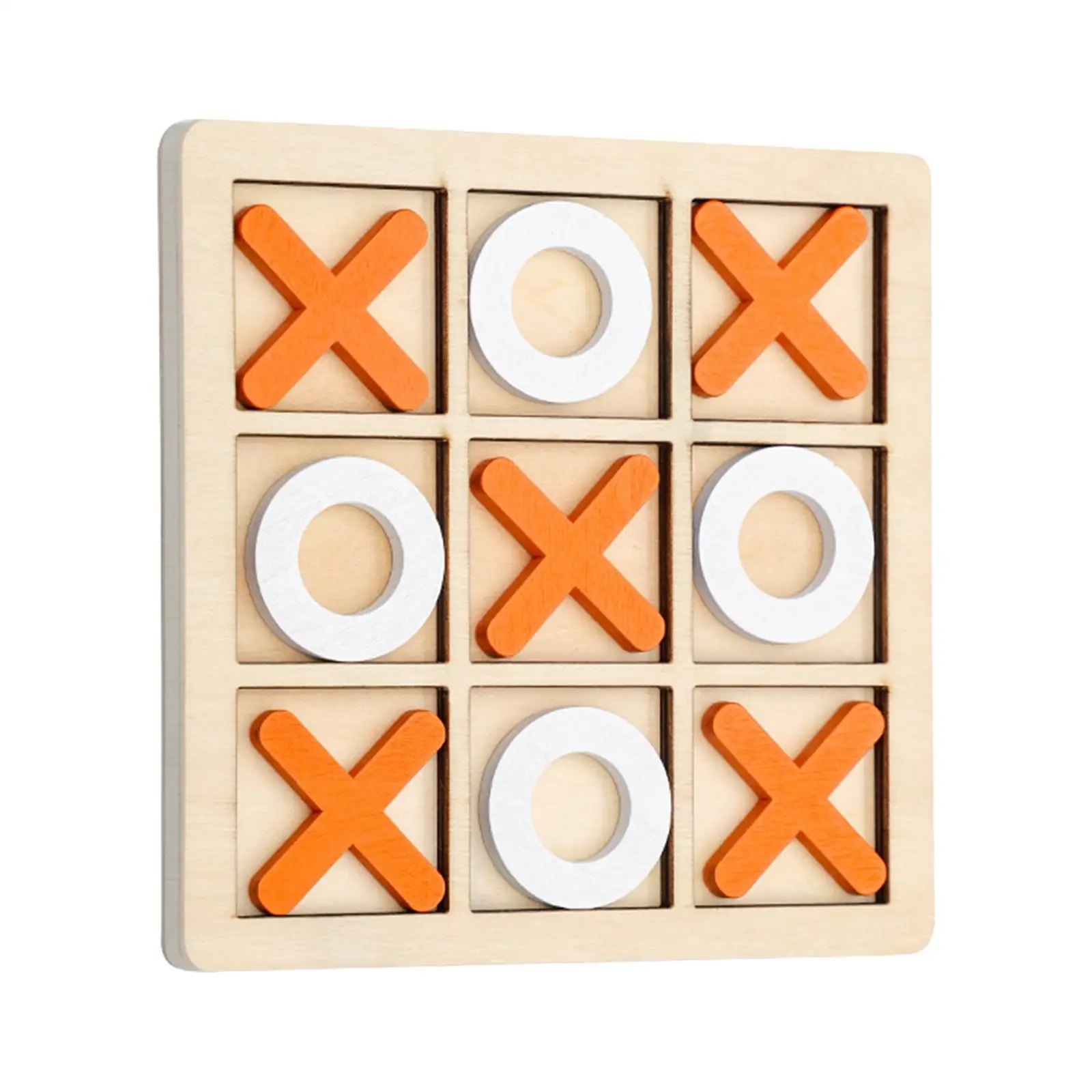 Tic TAC Toe Board Game Family Game Decorative Pieces Noughts and Crosses