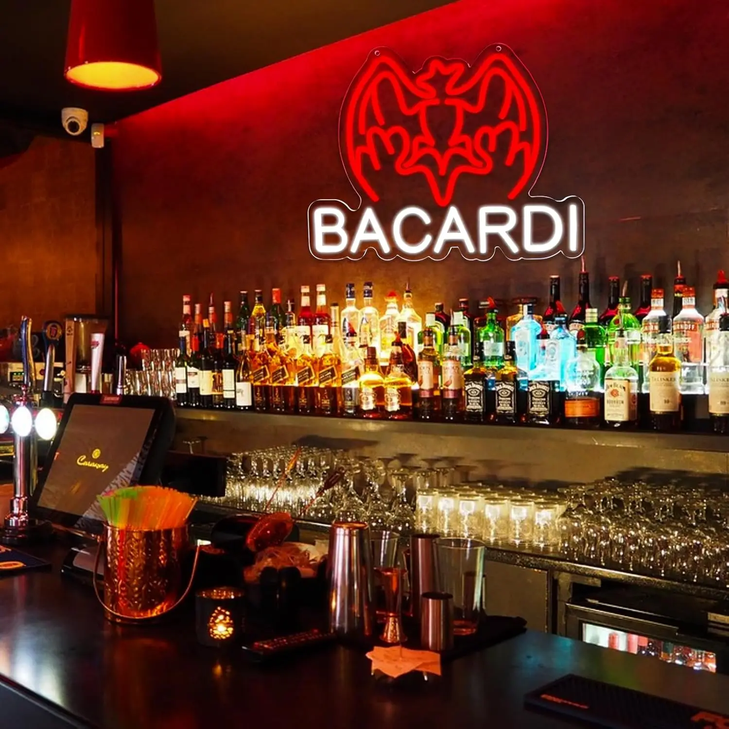 Bacardi Rum Neon Light Sign Dimmable Aesthetics Neon Sign