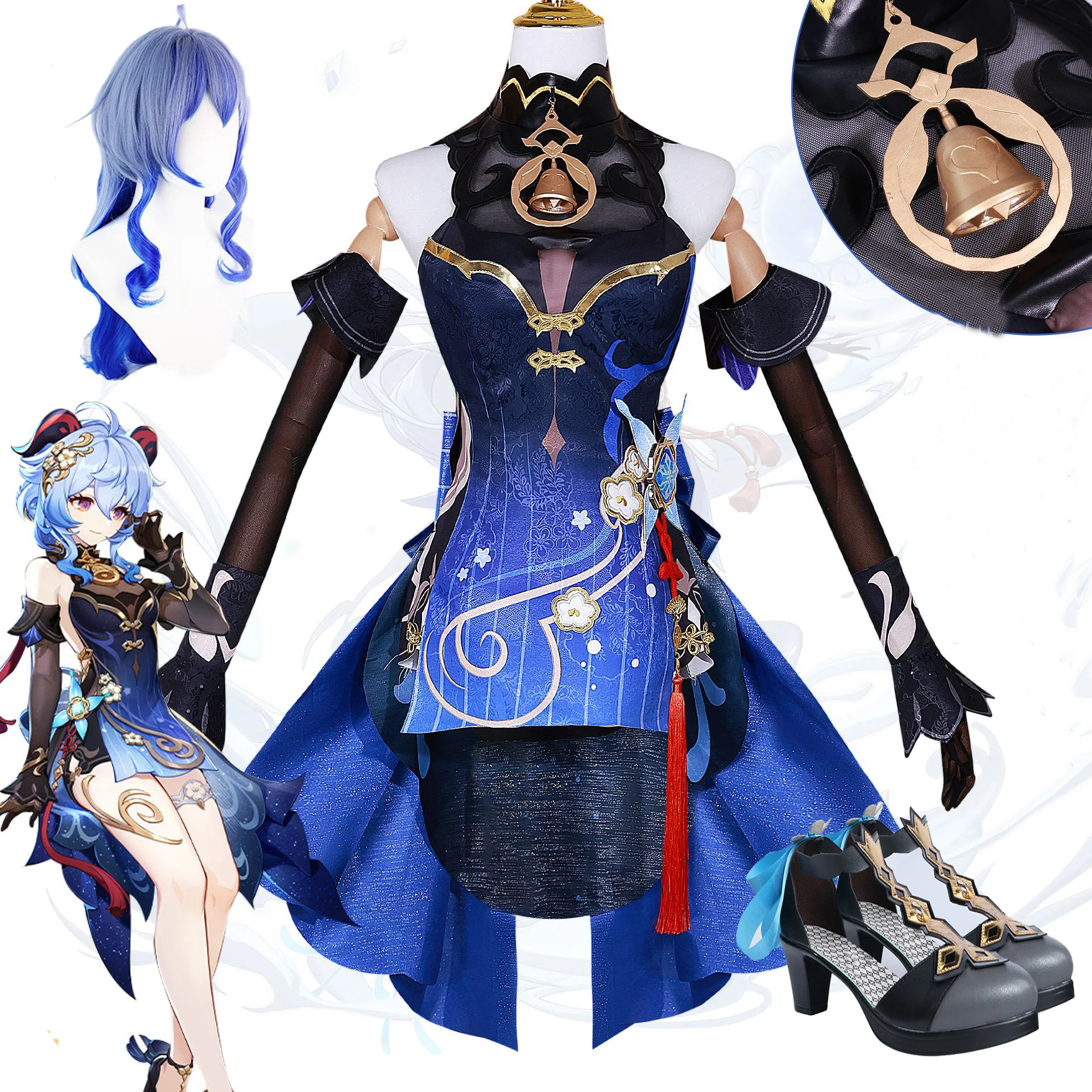 

Ganyu Cosplay Costumes Genshin Impact Clothers Full Set Outfit Role Play Christmas Halloween Uniform For Adult Women Cos Dress