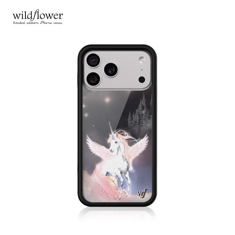 Wildflower ins Mazzy Joya Phone Case for iPhone 17 16 15 14 13 12 Pro Max Plus WF Fashion Unicorn horse shockproof Back Cover 6