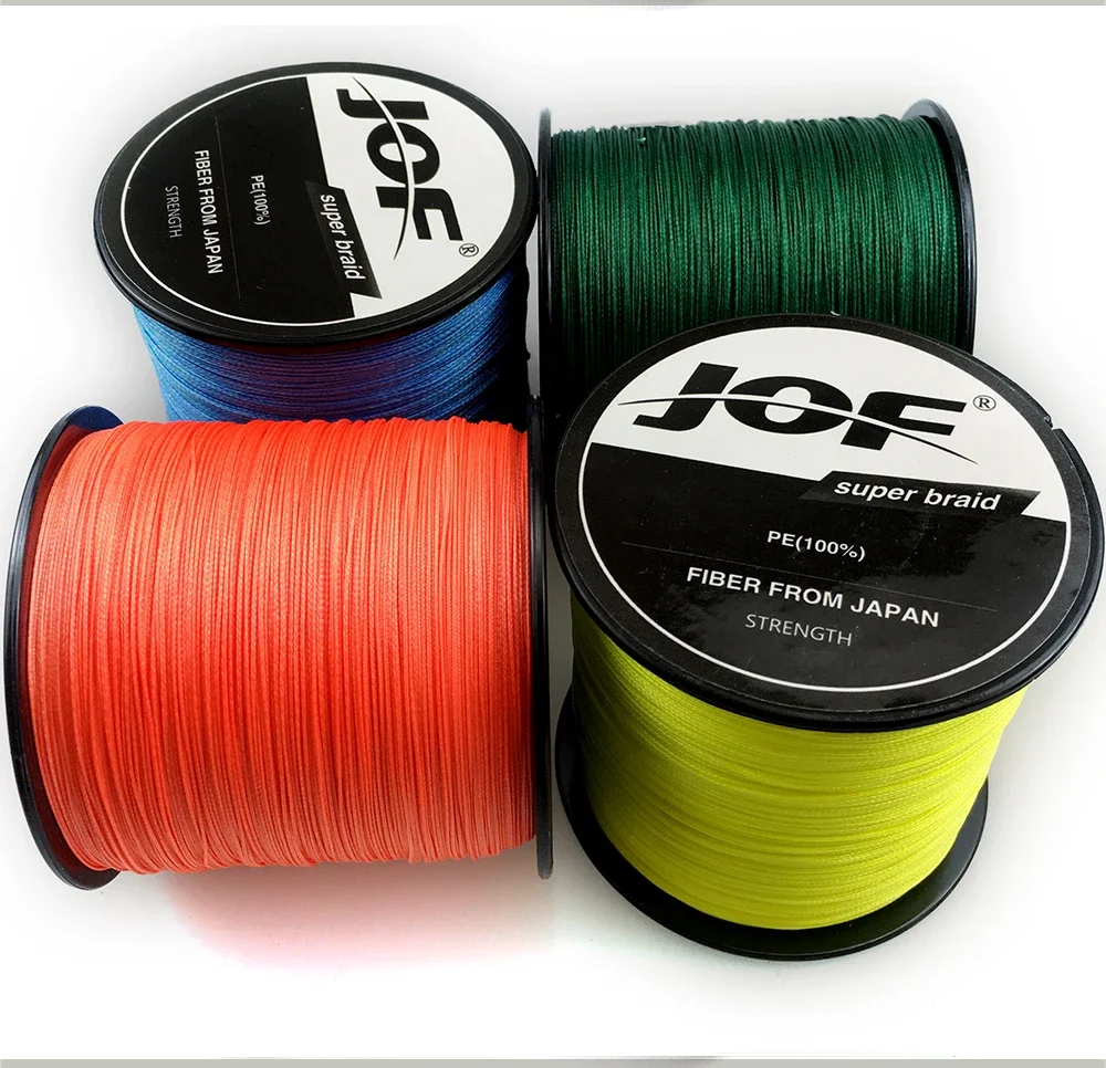 JOF Fishing line braided 8/4 Strands  300M 100M Multifilament Fishing Wire Carp Fishing 10- 120LB