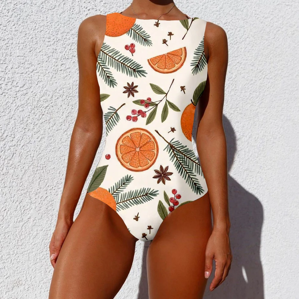 One Piece Sexy Bra Swimsuit Galaxy Colorful Rainbow Pattern Printed Casual Swimwear Beach Swimming Sportswear Women Clothing