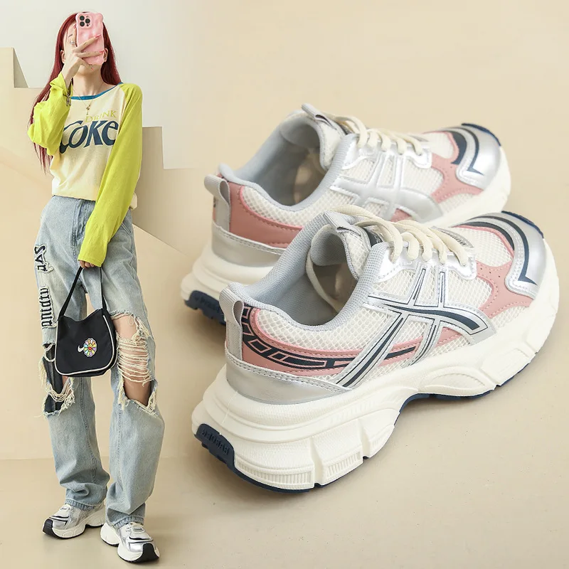 Women fashion leisure sports shoes women soft vulcanized shoes sneakers shoes sneakers Feminino tennis shoes net