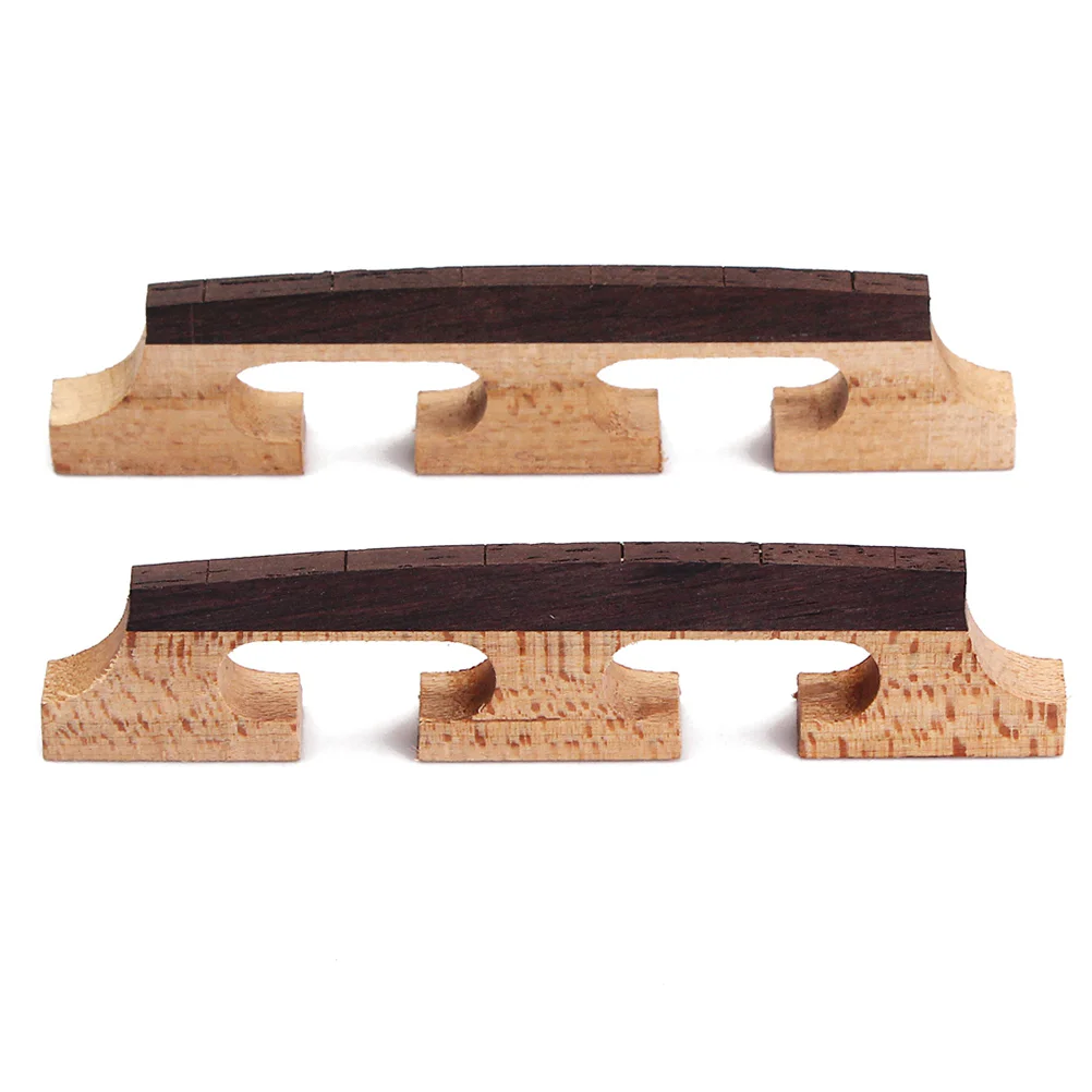2 Pcs Banjo Accessori Bridge Banjo Guitar Bridge Mandolin Bridge Banjo Burner Tenore Banjo Bridge Wood Banjo Bridge