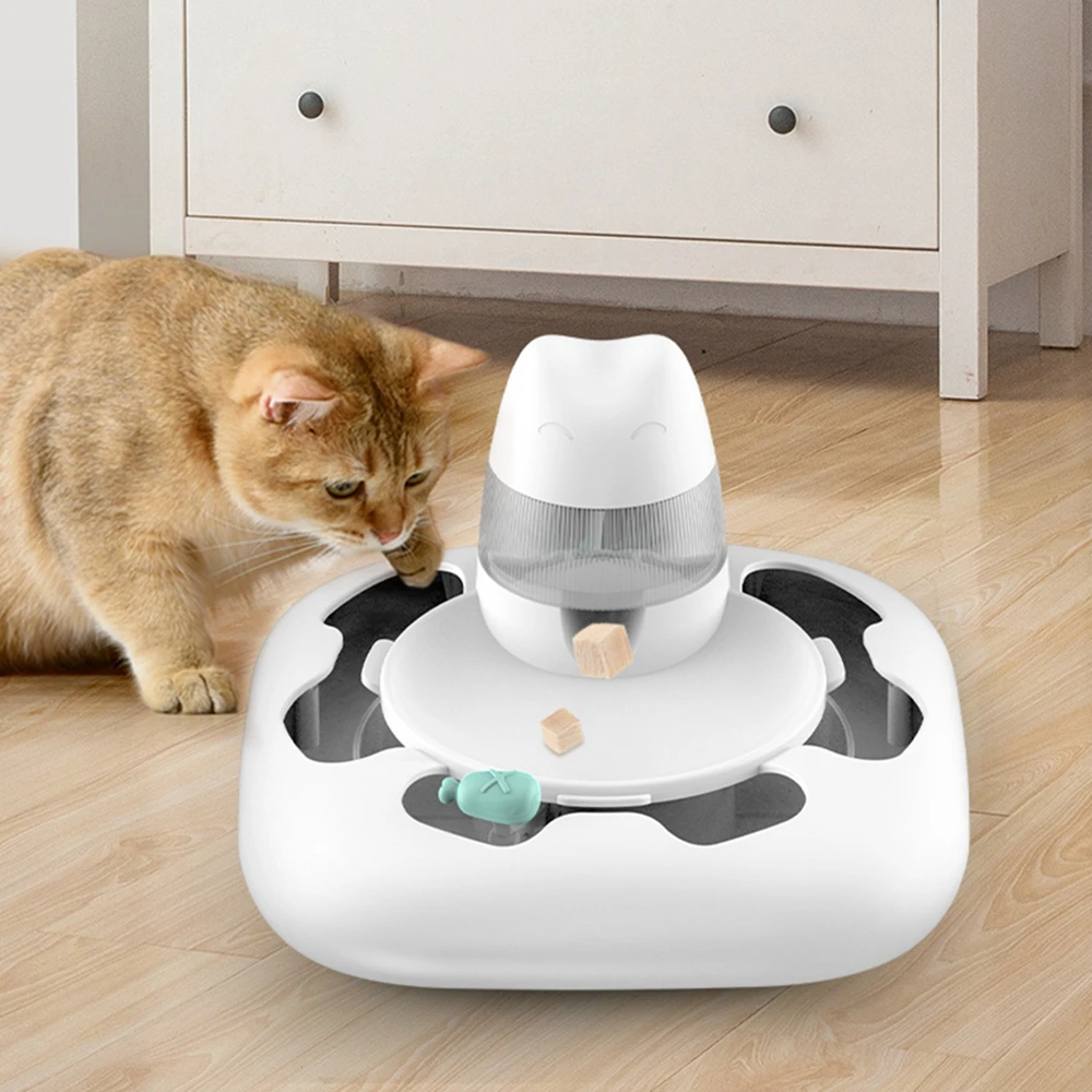 

Interactive Cat Toy Electric Flutter Rotating Kitten Toys for Cats Indoor Intelligence Balls Roller Track Feeder Stimulation Toy