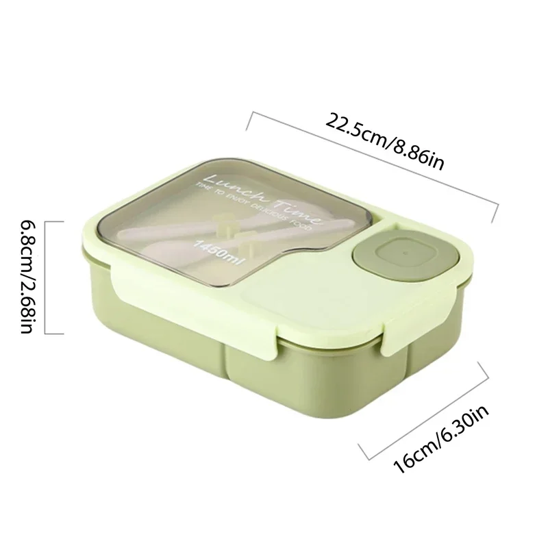 Bento Lunch Box For Kids Girls Cartoon Students Kawaii Cute Heated 3 Grid Sandwich Snack Food Box Special Canteen Food Storage - 6