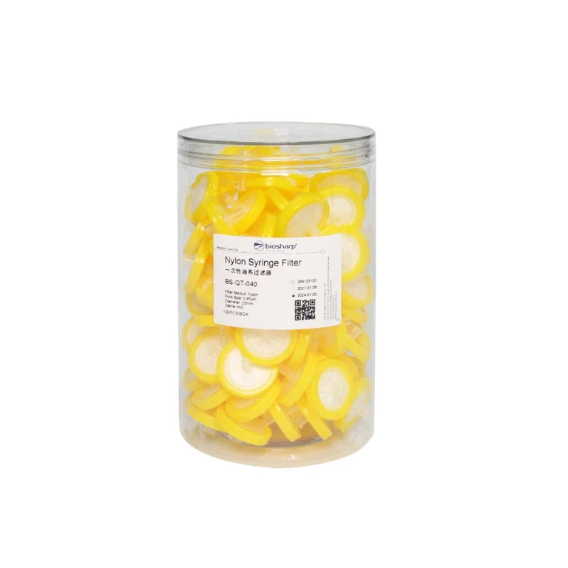 Biosharp Organic Disposable Needle Filter/nylon (NYLON) 0.22/0.45um Filter Membrane/imported Membrane 100pcs