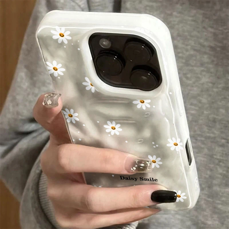 รูปสินค้า เคสโทรศัพท์ลายดอกเดซี่สีสดใส สำหรับ iPhone 15 Pro Max 16 17 14 13 Pro Max 13 12 11 Plus