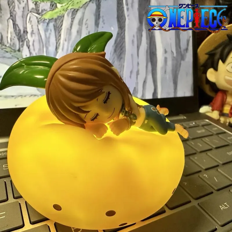 One Piece Anime Box Night Light Rufy Zoro Nami Sanji Chopper Figure Sweet Dream Series Led Ornament Surprise Toys Gift