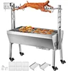 40KG/88 LBS Electric Roaster Grill 2 in 1 Rotisserie Grill W Lockable Wheels for Roasting Sheep Turkey Beef Fish BBQ Grill 1