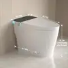 Smart Toilet with Bidet Built In, Foot Sensor Operation, Elongated Tankless Toilet with Automatic Flush, One-piece toilet heated 4